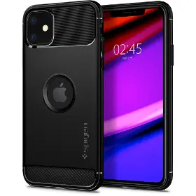 Kryt na mobil - Spigen Rugged Armor iPhone 11 Black - 1