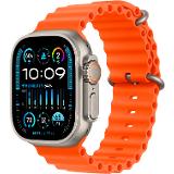 Apple Watch Ultra 2 GPS + Cell, 49mm Titanium Case with Orange Ocean Band