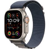 Apple Watch Ultra 2 GPS + Cell, 49mm Titanium Case with Blue Alpine Loop - M