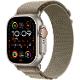 Apple Watch Ultra 2 GPS + Cell, 49mm Titanium Case with Olive Alpine Loop - L