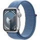 Apple Watch Series 9 GPS 41mm Silver Aluminium Case with Winter Blue Sport Loop Silver Al WBlue SB SL