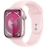 Apple Watch Series 9 GPS 45mm Pink Aluminium Case with Light Pink Sport Band - S/M Pink Al Pink SportB SMS