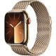 Apple Watch Series 9 GPS + Cell 41mm Gold Stainless Steel Case with Gold Milanese Loop