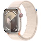 Apple Watch Series 9 GPS + Cell 45mm Starlight Aluminium Case with Starlight Sport Loop