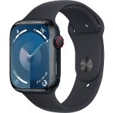 Apple Watch Series 9 GPS + Cell 45mm Midnight Aluminium Case with Midnight Sport Band - S/M