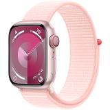Apple Watch Series 9 GPS + Cell 45mm Pink Aluminium Case with Light Pink Sport Loop