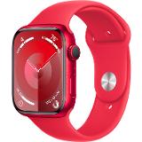 Apple Watch Series 9 GPS 45mm RED Aluminium Case with RED Sport Band - S/M Red sport band S/M 45 mm
