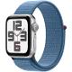 Apple Watch SE GPS 40mm Silver Aluminium Case with Winter Blue Sport Loop Silver Loop Silver Loop