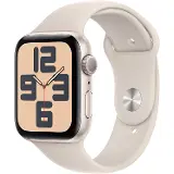 Apple Watch SE GPS 44mm Starlight Aluminium Case with Starlight Sport Band - S/M