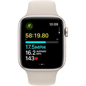Smart hodinky - Apple Watch SE 44 Starlight M/L - 3