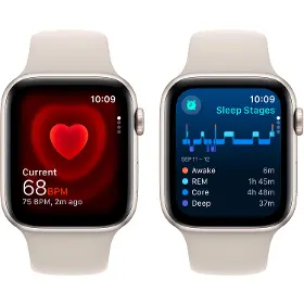 Smart hodinky - Apple Watch SE 44 Starlight M/L - 5
