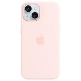 Apple iPhone 15 Plus Silicone Case with Magsafe Pink