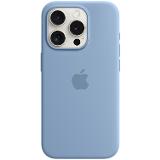 Apple iPhone 15 Pro Silicone Case with Magsafe Winter Blue