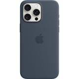 Apple iPhone 15 Pro Max Silicone Case with Magsafe Storm Blue