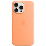Apple iPhone 15 Pro Max Silicone Case with Magsafe Orange Sorbet