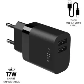 Nabíjačka - Fixed Set sieťovej nabíjačky 2xUSB - 1