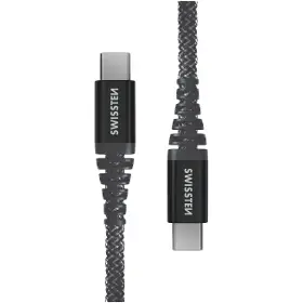 USB kabel - Swissten USB-C/USB-C 1,5m Antracit Kevlar - 1