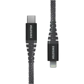 USB kabel - Swissten USB-C/Lightning 1,5m Antracit - 1