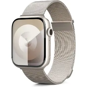 Výměnný pásek pro hodinky - Epico Milanese str Watch 42/44/45/49, white - 4