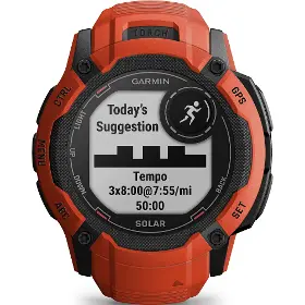 Smart hodinky - Garmin Instinct 2X Solar Flame Red - 2