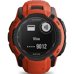 Smart hodinky - Garmin Instinct 2X Solar Flame Red - 9