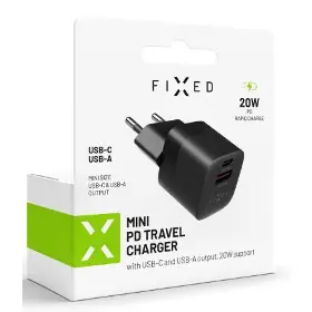 Nabíjačka - Fixed FIXC20M-CU nabíjačka Black - 6