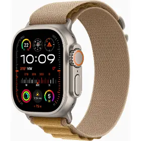 Smart hodinky - Apple Watch Ultra 2 GPS + Cellular 49mm Natural Titanium Case with Tan Alpine Loop - Medium - 1