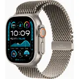 Apple Watch Ultra 2 GPS + Cellular 49mm Natural Titanium Case with Natural Titanium Milanese Loop - S