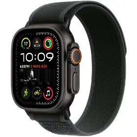 Smart hodinky - Apple Watch Ultra 2 GPS + Cellular 49mm Black Titanium Case with Black Trail Loop - M/L - 1