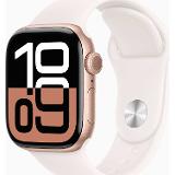 Apple Watch Series 10 GPS 42mm Rose Gold Aluminium Case with Light Blush Sport Band - S/M