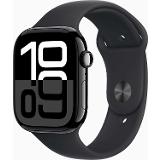 Apple Watch Series 10 46mm Black Aluminium Black Sport Band M/L