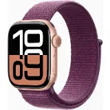 Apple Watch Series 10 Cellular 42mm Rose Gold Aluminium Plum Sport Loop