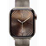 Apple Watch Series 10 Cellular 42mm Gold Titanium Gold Milanese Loop