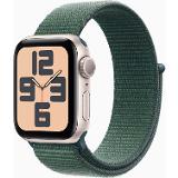 Apple Apple Watch SE GPS 40mm Starlight Aluminium Case with Lake Green Sport Loop