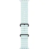 Apple Watch 49mm Ice Blue Ocean Band - Black Titanium Finish
