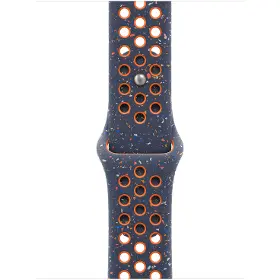 Řemínek na hodinky - Apple Watch 40 mm Blue Flame Nike Sport Band M/L - 1