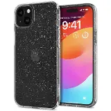 Spigen Spigen Liquid Crystal Glitter iPhone 15 průhledná se třpytky