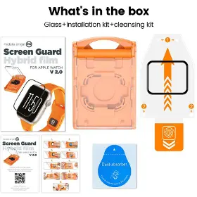 Ochranné sklo - Mobile Origin Screen Guard Spare Hybrid film Apple Watch 6/5/4/SE 44mm - 3
