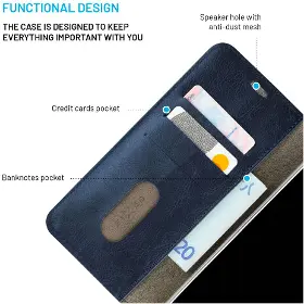 Pouzdro na mobil - Fixed Galaxy A55 5G Modrá - 4
