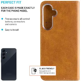 Pouzdro na mobil - Fixed Galaxy A55 5G Hnědá - 3