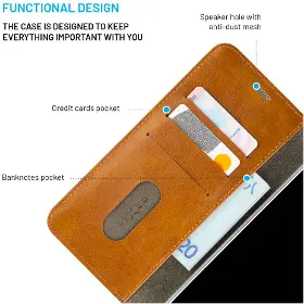 Pouzdro na mobil - Fixed Galaxy A55 5G Hnědá - 4