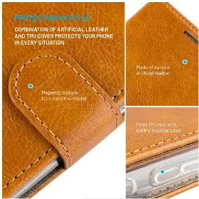 Pouzdro na mobil - Fixed Galaxy A55 5G Hnědá - 5