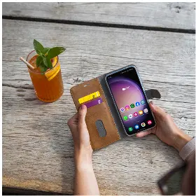 Pouzdro na mobil - Fixed Galaxy A55 5G Hnědá - 8