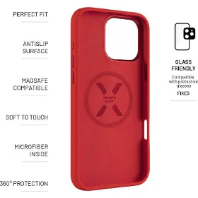 Kryt na mobil - Fixed MagFlow iPhone 16 Pro Max červený - 4
