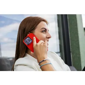 Kryt na mobil - Fixed MagFlow iPhone 16 Pro Max červený - 7