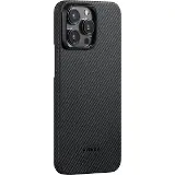 Pitaka MagEZ 4 600D Case iPhone 15 Pro Black/Grey twill