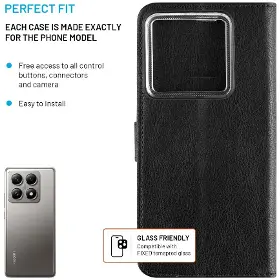 Pouzdro na mobil - Fixed Opus pro Xiaomi 14T Pro Black - 3