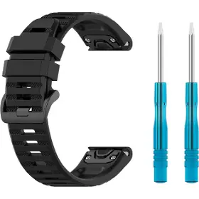 Výměnný pásek pro hodinky - Fixed FIXSST-QF26MM 26 mm Black - 3