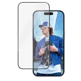 Ochranné sklo - PanzerGlass Tvrdené sklo UWF s aplikátorom pre iPhone 16/15 Black - 2