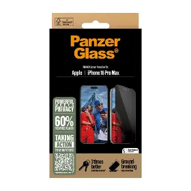 Ochranné sklo - PanzerGlass Tvrdené sklo UWF Privacy pre iPhone 16 Pro Max Black - 3